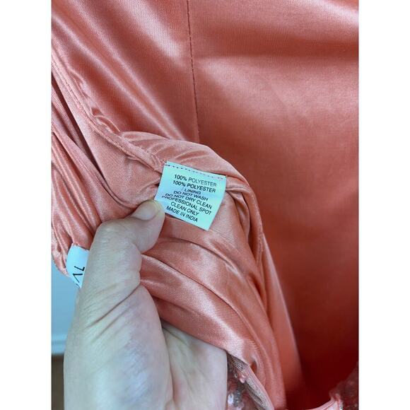 B68 Mac Duggal One Shoulder  Maxi Dress Womens 8 Glam Formal Elegant Wedding - Picture 9 of 9